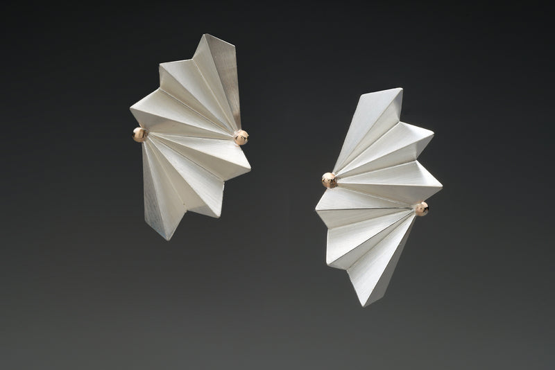 Origami Fan Earrings